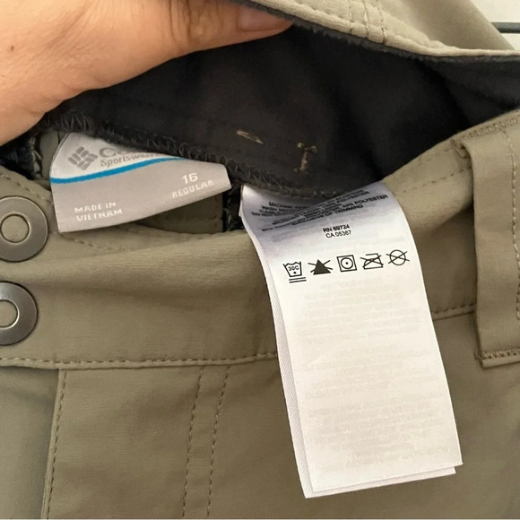 Columbia‎ convertible zip off Hiking Pants Omni shield size 16 - Picture 5 of 9